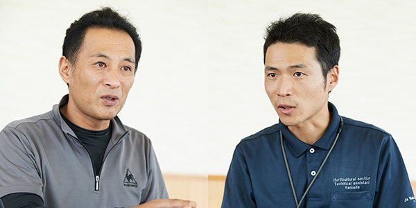 荻原雅美(おぎわらまさみ)さん(左)